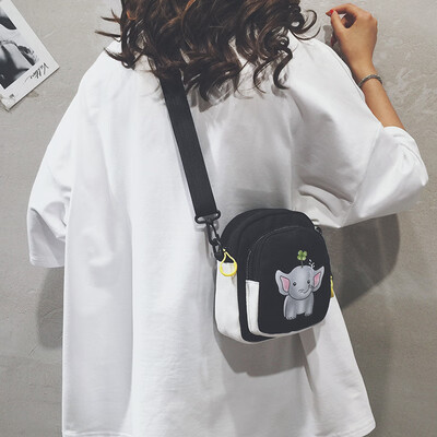 

Small fresh Sen bag female 2019 new Korean version ins canvas shoulder Messenger bag wild Harajuku student bag
