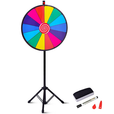 

24" Editable Dry Erase Extension Base Fortune Spinning Game