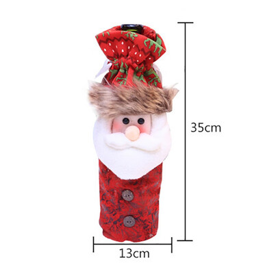

Christmas Decoration Wine Bottle Cover Cute Cartoon Shape Concise Practical Durable Outdoor Tools New Arrival 2019