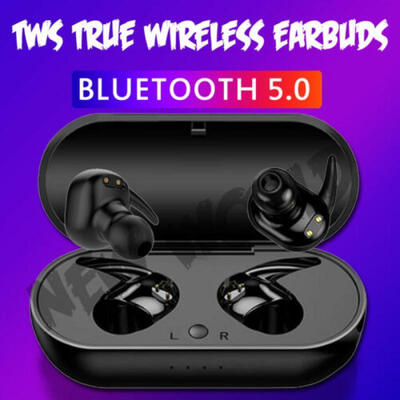 

Twins Bluetooth 50 Earbuds Headset TWS Wireless Earphones 5D Stereo Headphones