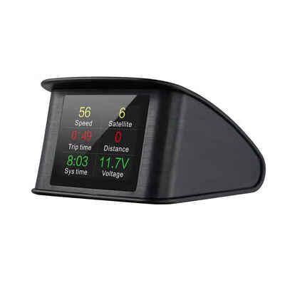 

T600 GPS Vehicle Car HUD GPS Speed Driving Time Mileage Voltage Altitude Brake Test Time Head Up Display