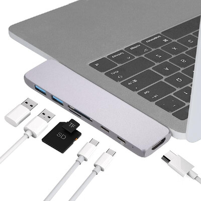 

Dual Ports USB Adapter 4K Thunderbolt 3 USB Type-C Hub