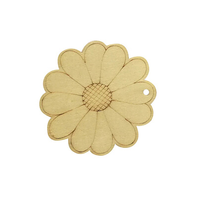 

Gobestart DIY Painted Wood Chip Flowers & Insects Shapes Hanging Pendant Home Decor Gifts