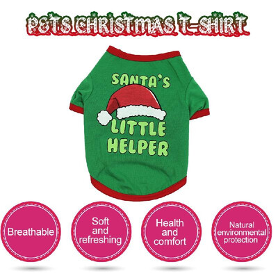 

Pets Christmas T-Shirt for Dogs Christmas Pet Clothes Christmas Pet Costume Dog Shirt Dog T-Shirts