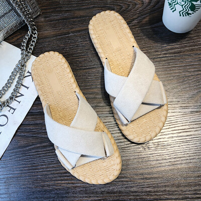 

Summer slippers Korean version indoor&outdoor wear single-shoe Roman hi shoe casual sandals