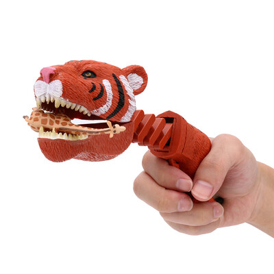 

Tailored Tiger Animal Figures Grabber Claw Game Snapper Pick Up Claw Novelty Kids Gift