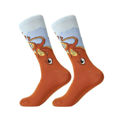 

Creative High Quality Fashion men&women socks cotton funny crew cartoon animal fruit print novelty gift socks