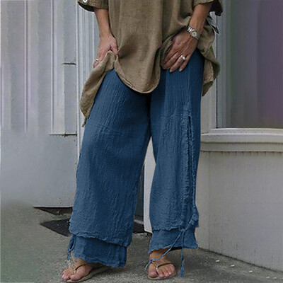 

Tailored Womens Fashion Solid Color Cotton And Linen Personality Casual Pants