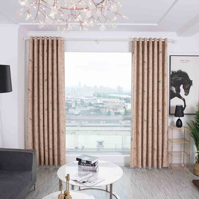 

Gobestart Leaves Curtain Tulle Window Treatment Voile Drape Valance 1 Panel Fabric