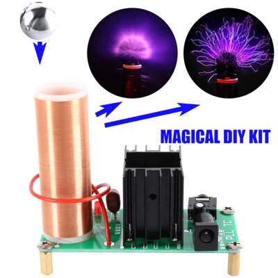 

Mini Tesla Coil Plasma Speaker Electronic Kit 15W DIY with Stainless Ball