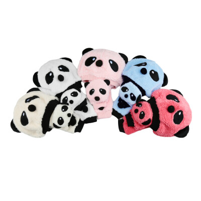 

Winter Toddler Girl Boy Cute Panda Hat Scarf Set Fleece Beanie Warm Cap Unisex Two-Piece Set