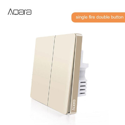 

Aqara QBKG03LM Wall Switch Intelligent Home Switching Remote Control Home Kit Mi Home Appsingle fire double button