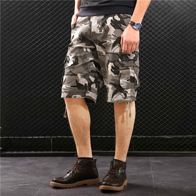 

SQSI summer new brand thin section loose camouflage five-pants 4875