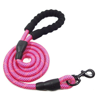 

Pet Dog Durable Nylon Leashes for Small Medium Big Dog Striped Color Leash Soft Handle&Buckle Puppy Outdoor Walking Product