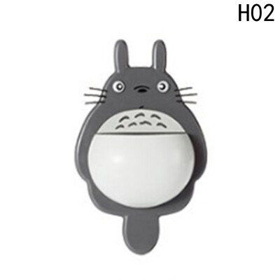 

Cute Cartoon Totoro Kids Wall Mirror Suction Cup Mount Toothbrush Holder Container Box Organizer Pocket Bathroom Stuff Mirror