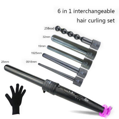 

Burst Multi-function Tube Changer Curling Iron 6 - In - 1 Ceramic Curling Iron Wave Curling IronEU PLUG