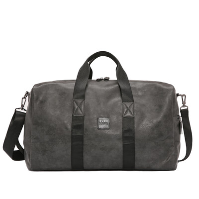 

Grey travel bag male handbag large capacity travel fitness bag dry&wet separation short business travel luggage bag