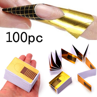

〖Follure〗100Pcs Professional Nail Forms Acrylic Nails Gel Nails Extension Nail Sticker