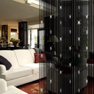 

Fashion Decorative String Curtain With 3 Beads Door Window Panel Room Divider