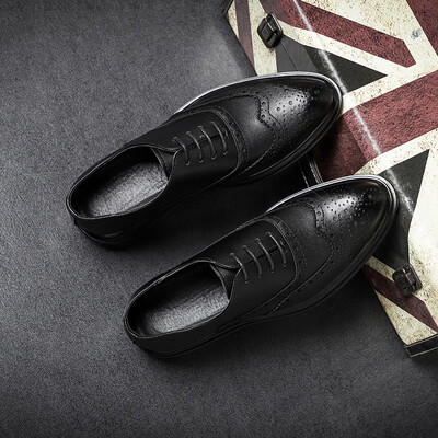

Spring Bullock mens shoes Korean version of the British tide shoes casual business dress shoes mens black wedding shoes 3019-K