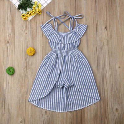 

Summer Toddler Baby Kids Girls Striped Romper Bodysuit Jumpsuit Outfits Clothes