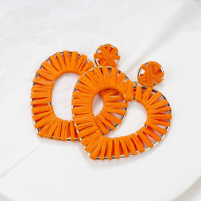 

Flashbuy Bohemian Heart Shape Statement Earrings Alloy Rafite Earrings for Women Fashion Braid Pendientes Girls Beach Jewelry