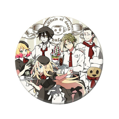

1pcs Anime Angels of Death Cosplay Badge Cartoon Rachel Gardner Ray Brooch Pins Zack Collection bags Badges for Backpacks
