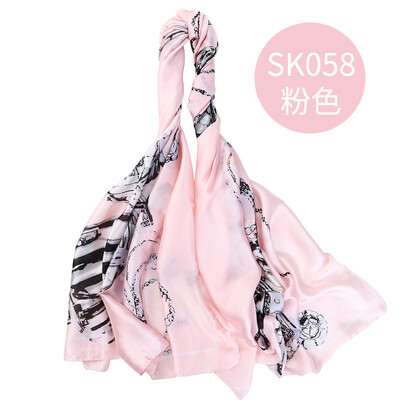 

New fashion Europe&America Korean version of the silk scarf Ms long air conditioning shawl OL wild scarf shawl SK058