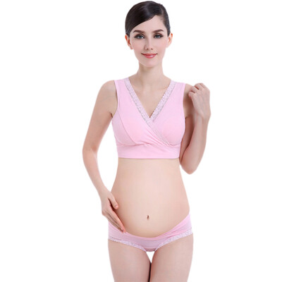 

Toponeto Women Feeding Nursing Pregnant Maternity Lace Bra Underwear Panties Set