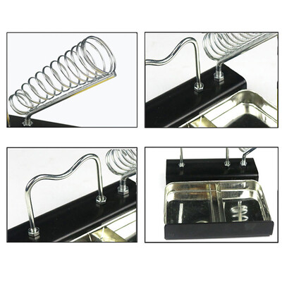 

Double Base Soldering Iron Stand Holder Support Racket Station Metal Square Base