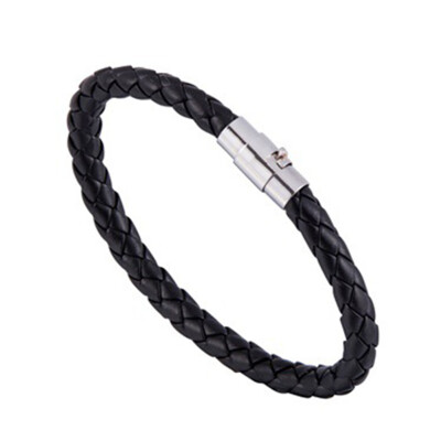 

Creative Simplicity Magnetic Men Leather Rope Weaving Bracelet Hand Circle Unisex Pair Bracelet Jewellery Hot Gift