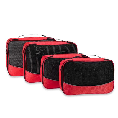 

TOMSHOO 4pcs Packing Cubes Clothing Organizer Travel Kit Bags Storage Bags