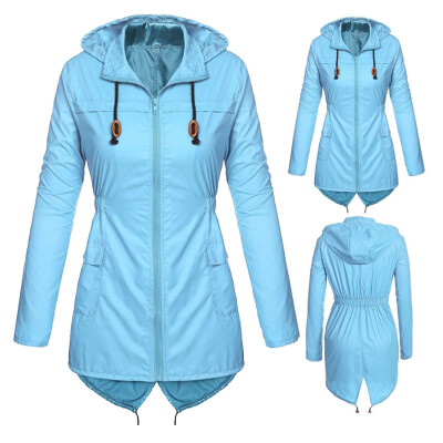 

〖Follure〗Womens Lightweight Hooded Raincoat Windproof Active Outdoor Outwear Jacket Coat