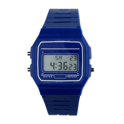 

8 Colour Men Sports Watches Minimalist Back Light LED Digital Watch Chronograph Shock Double Time Wristwatches For Gift