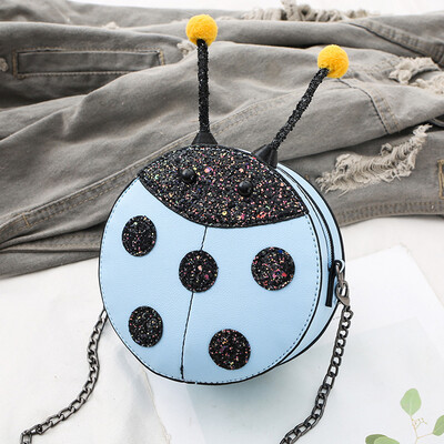 

Tailored Fashion Childrens Seven-Star Cute Ladybug Leather Shoulder Bag Messenger Bag