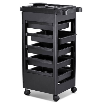 

32" Plastic Hair Salon Trolley Storage Tray Cart Home Spa Hairdressing Trolley