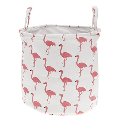 

Round Laundry Basket Storage Barrel Cotton Linen Dirty Clothing Bucket
