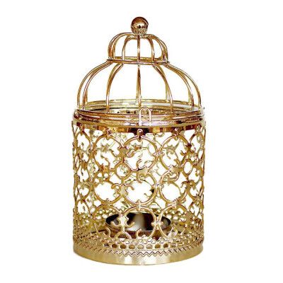 

〖Follure〗Hanging Hollow Out Iron Birdcage Candlestick Table Candle Holder Parties Wedding