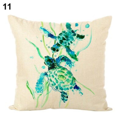 

45x45cm Turtle Octopus Pillow Case Cushion Cover Home Cafe Sofa Bed Car Decor