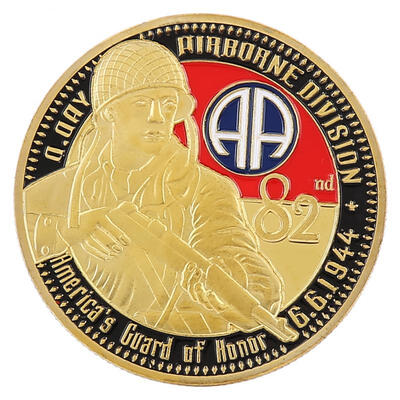 

Greensen 403mm Brave Soldier Pattern Metal with Gold Plated Soldier Coin Collection
