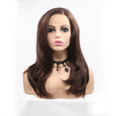 

Dolago Synthetic wigs short straight Hair Free Part for Women Lace Front Wigs