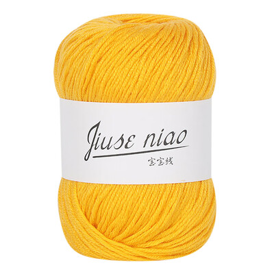 

Toponeto 1PC 50g Chunky Colorful Hand Knitting Baby Milk Cotton Crochet Knitwear Wool A