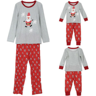 

Family Matching Adult Dad Mom Kids Christmas Nightwear Pyjamas Pajamas Sets