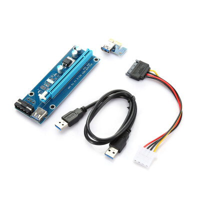 

PCI - E 1X to 16X Riser Card USB 30 Extender Cable for Bitcoin Litecoin Miner