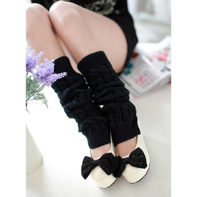

Winter Women Knitted Crochet Thigh Leg Warmer Cover Long Leggings Slouch Boot Cuffs High Socks