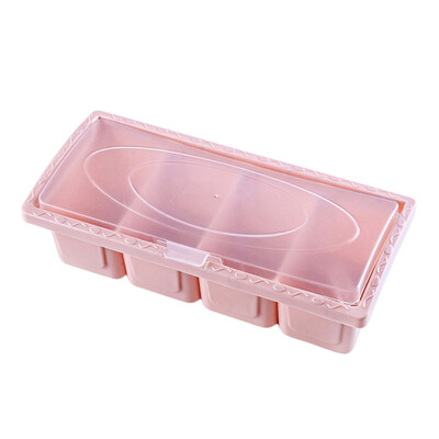 

Salt And Pepper 4PcsSet Seasoning Box Spice Jar Household Kitchen Storage Container Spice Organizer Box Kitchen Accessories