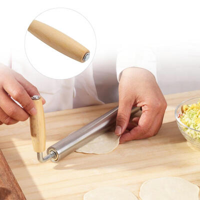 

Greensen Stainless Steel Rolling Pin Restaurant Homemade Bread Cookie Dough Rolling Tool Dough Rolling Pin Dough Rolling Pin