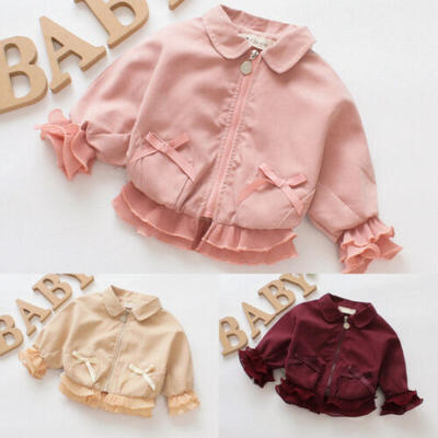 

Toddler Infant Baby Girl Outerwear Zipper Coats Autumn Winter Jackets Clothes