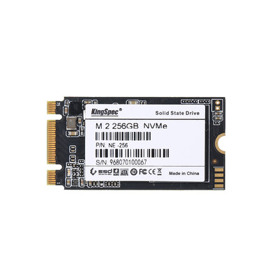 

KingSpec 256GB 2242 PCIe 30 NVMe M2 3D NAND SSD Solid State Drive- Internal SSD NE-256