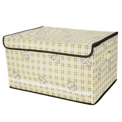 

Green source storage box bed under the clothes miscellaneous underwear storage box storage box green cloth storage box large 51L hug bear